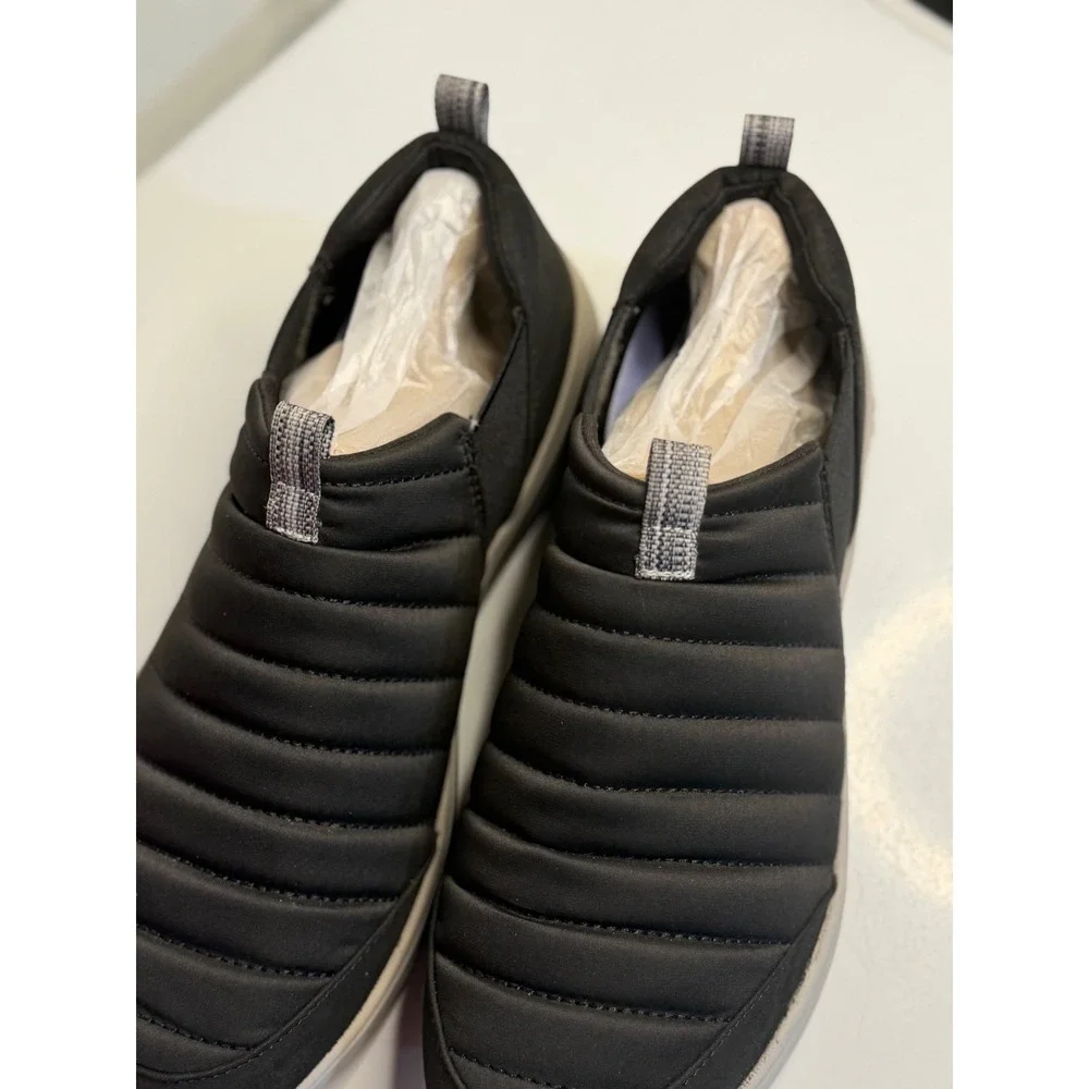 Ryka Pursuit Quilted Slip-Ons Black Walking Sneakers Shoes Womens 10W Wide‎